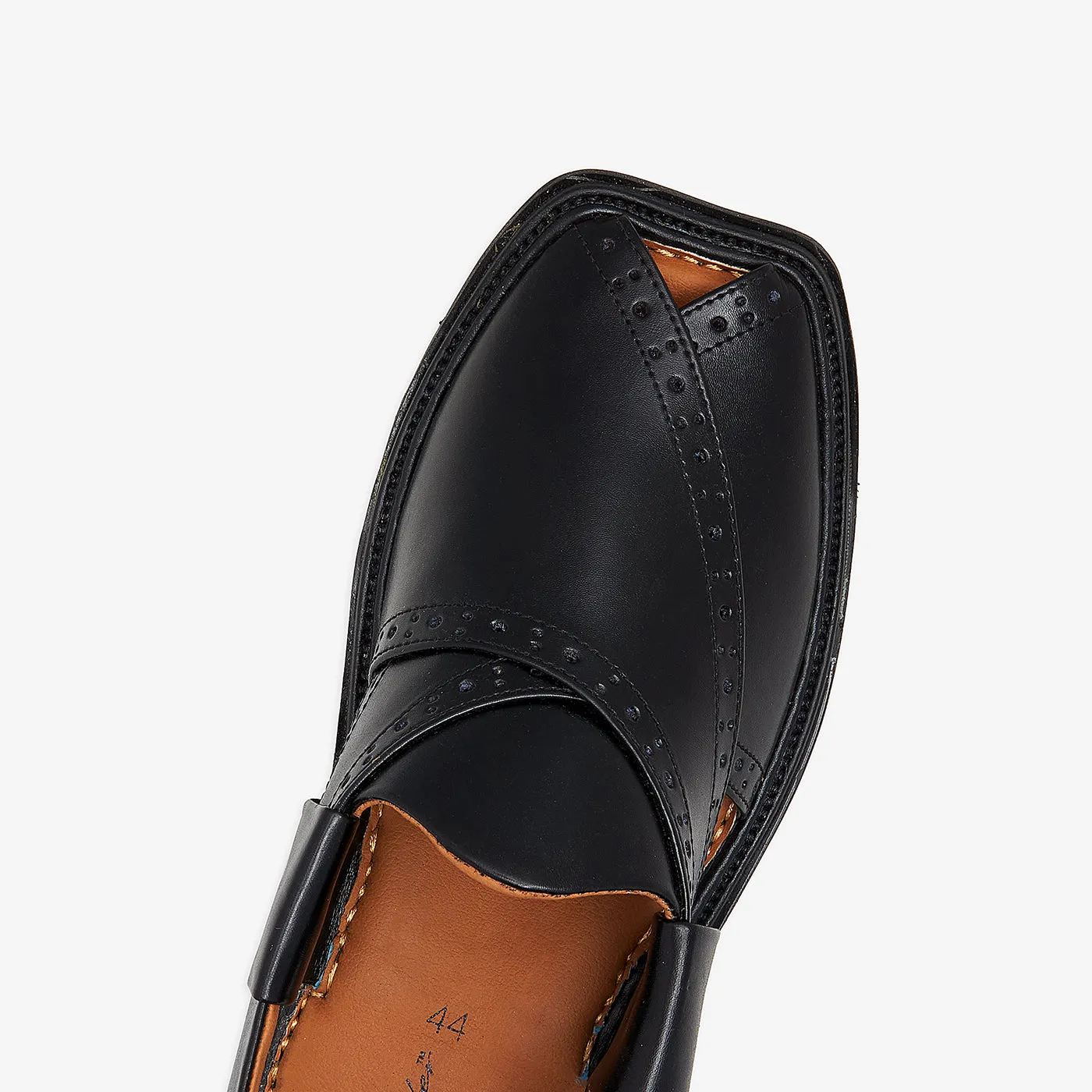 Signature Leather Peshawari Chappal for Men