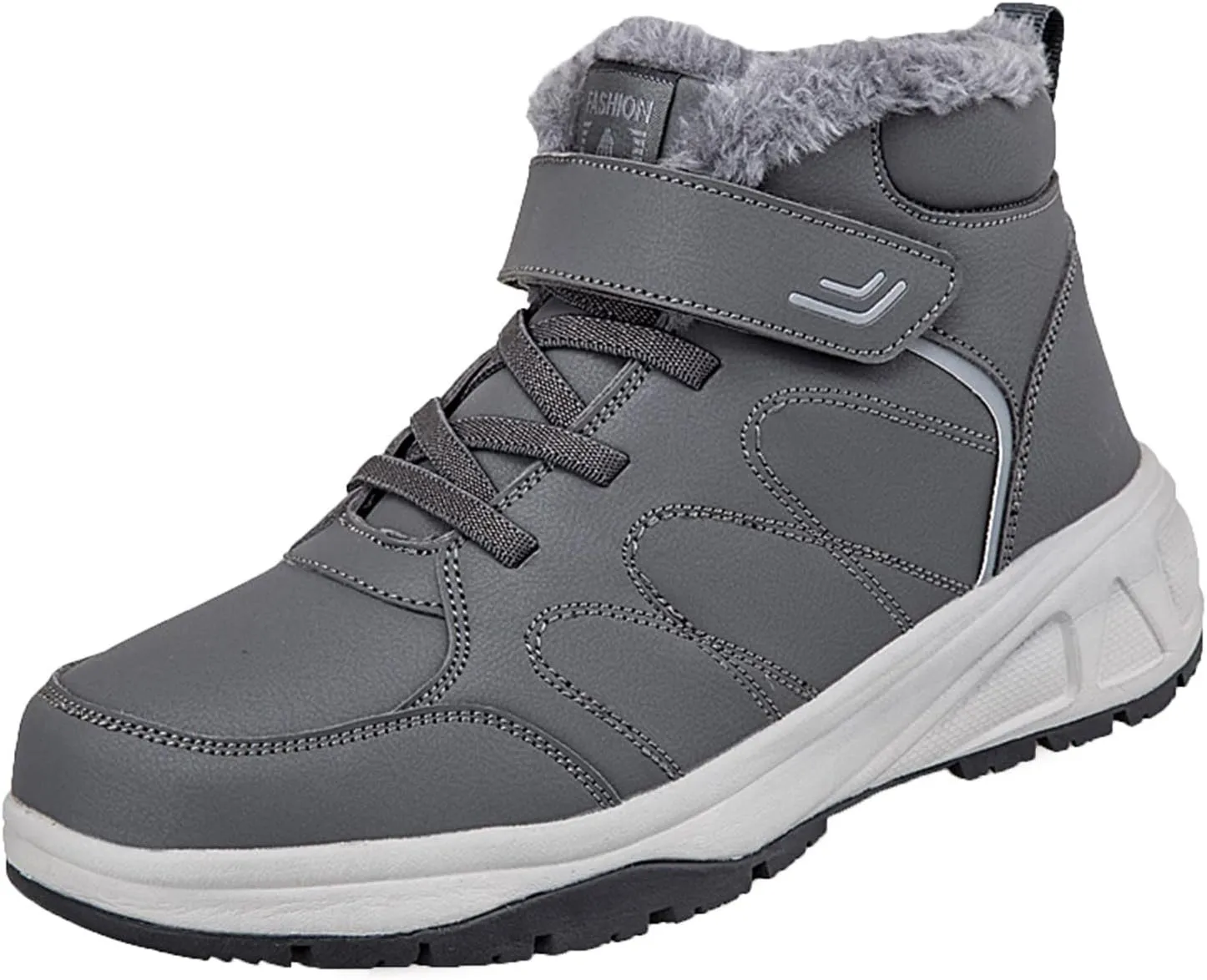 Snow Boots for Men, Waterproof Hiking Boots Insulated Lace to Toe Boots Warm Outdoor Boots Women's Winter Boots