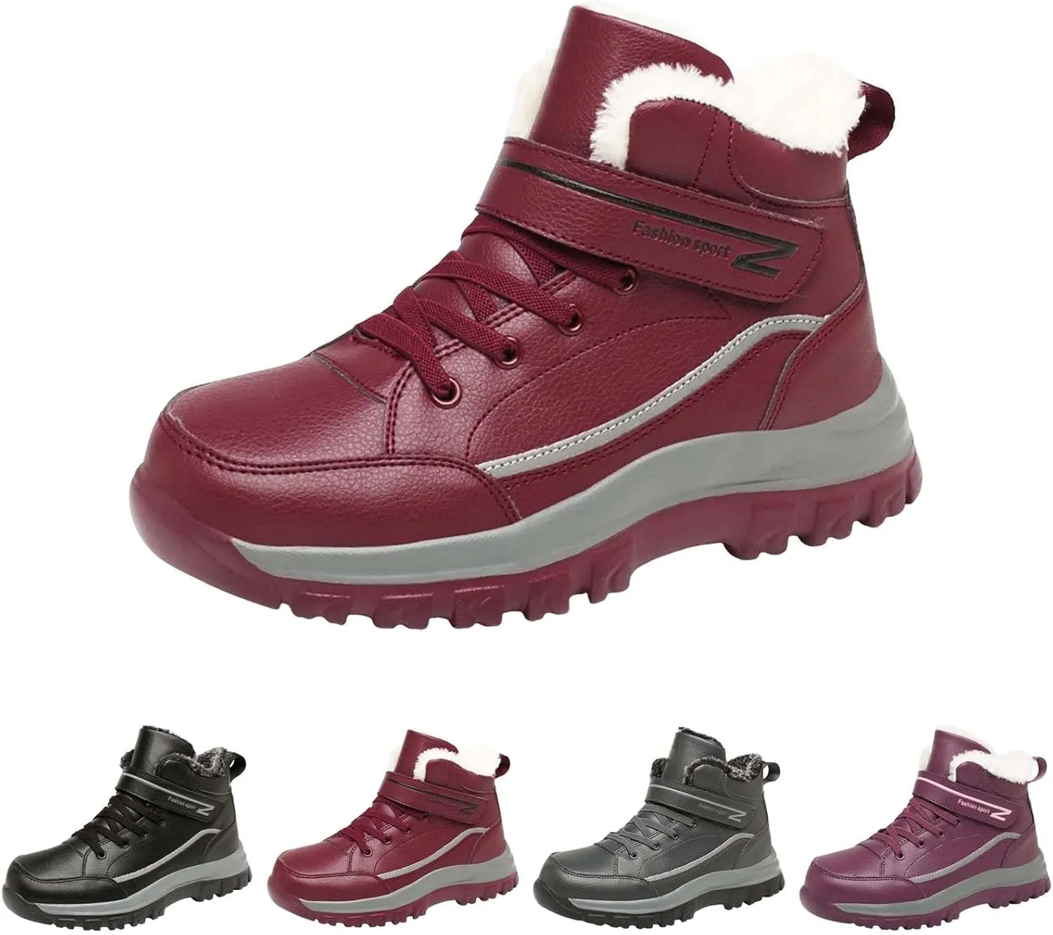 Snow Shoes For Men Cotton Shoes Anti Slip Boots For Women Snow Boots aterproof Womens Winter Hiking Boots