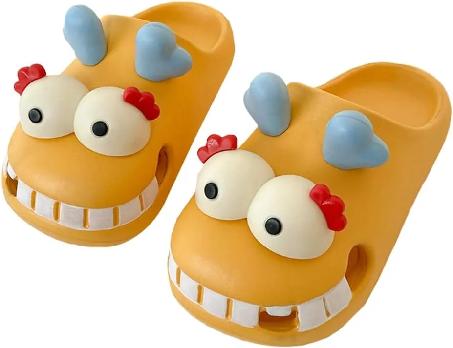 Summer Slippers for Women Funny Cartoon Dragon Platform Sandals Cute Indoor Outdoor Women Footwear Cozy Anti-slip Shoes