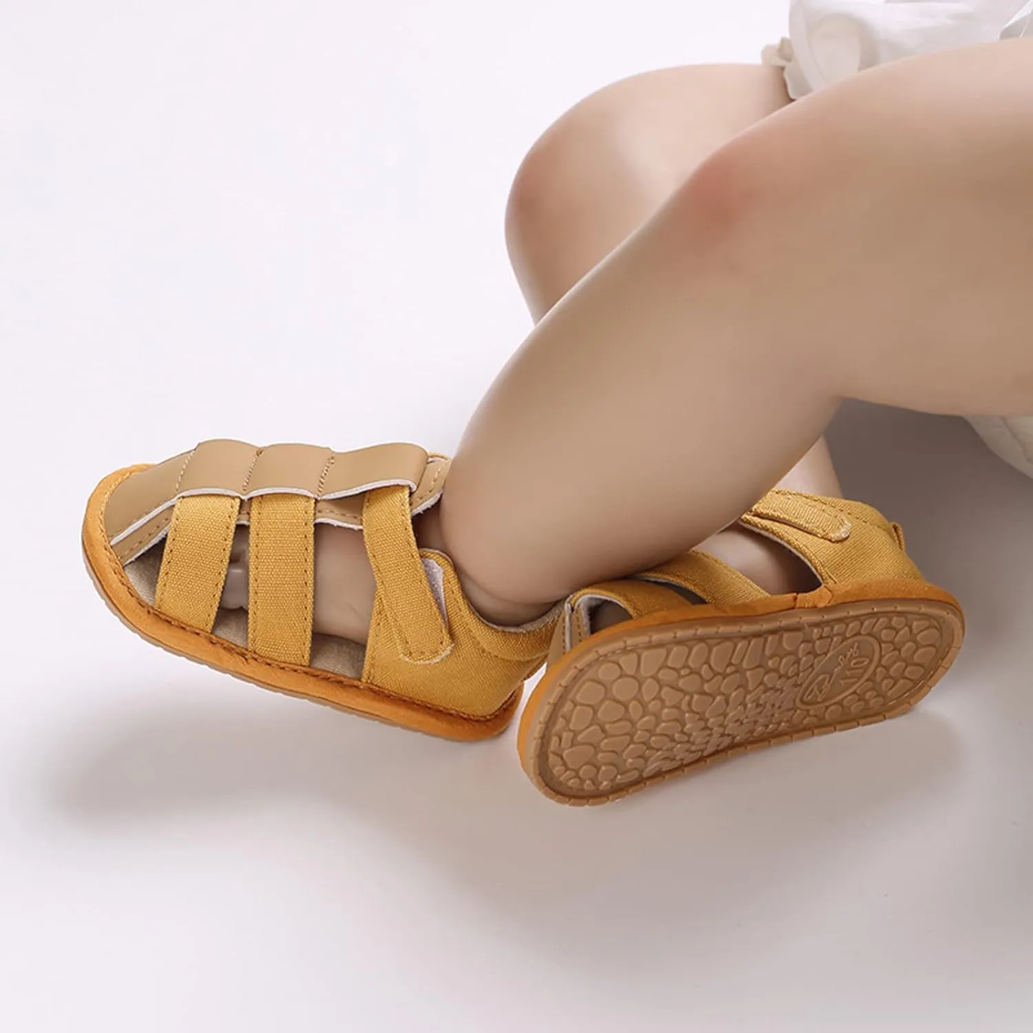 Toddler Canvas Ankle Sandals Open Toe Strap Flare Non Slip Summer Shoes Infant Newborn Breathable Gladiator Sandals