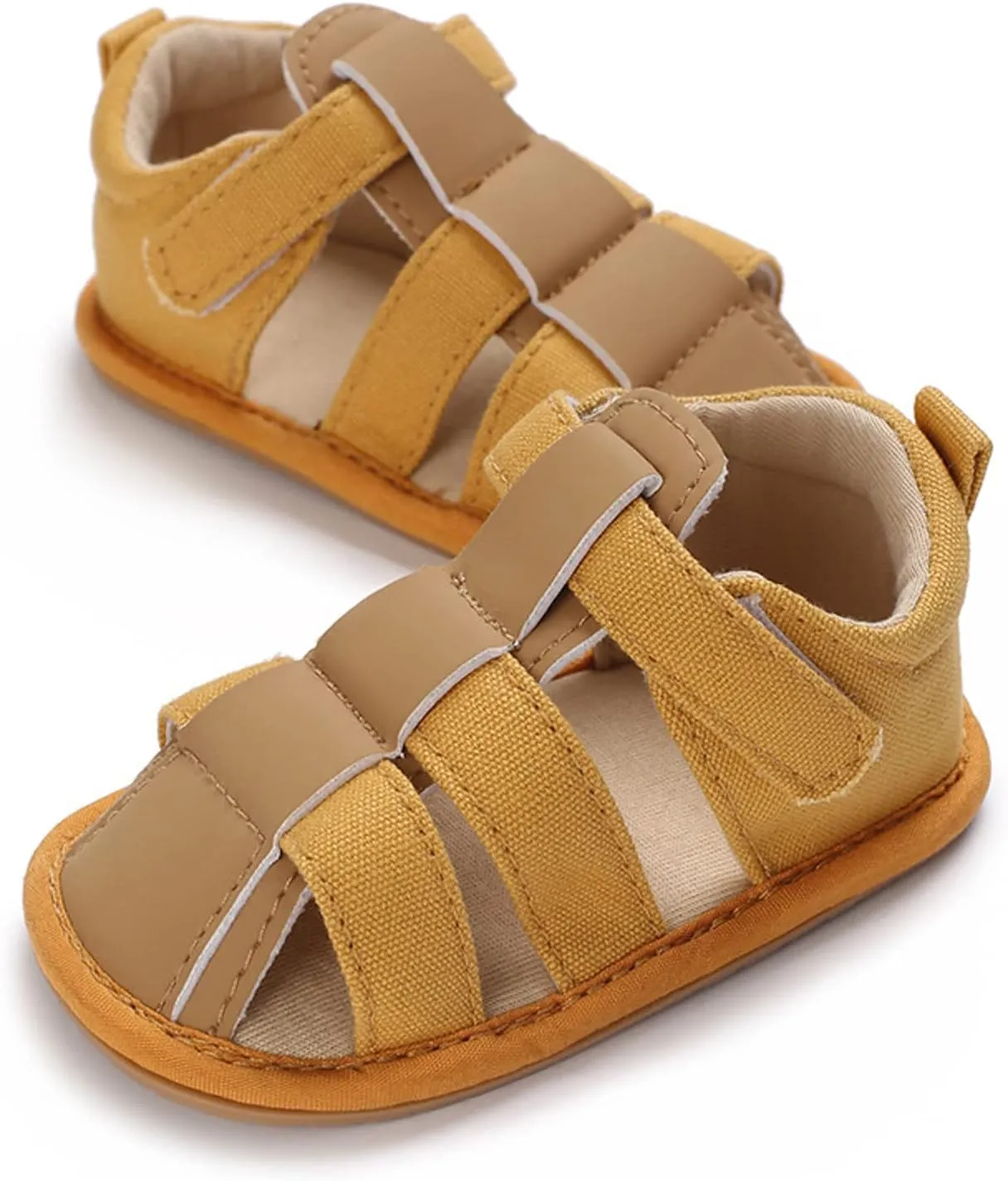 Toddler Canvas Ankle Sandals Open Toe Strap Flare Non Slip Summer Shoes Infant Newborn Breathable Gladiator Sandals