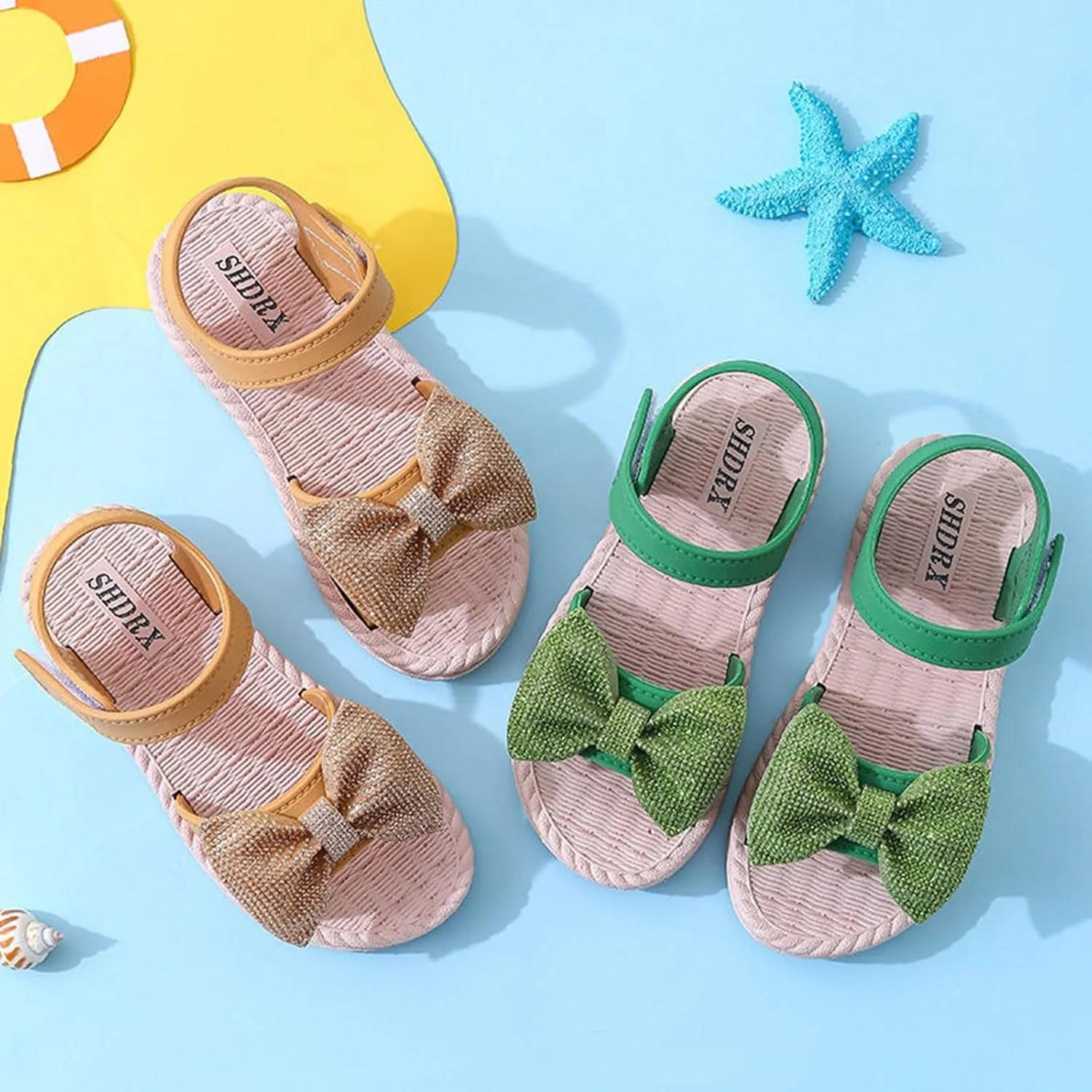 Toddler Kids Infant Girls Soild Bowknot Princress Shoes Soft Sole Non Slip First Prewalker Beach Shoes Girl Sandals