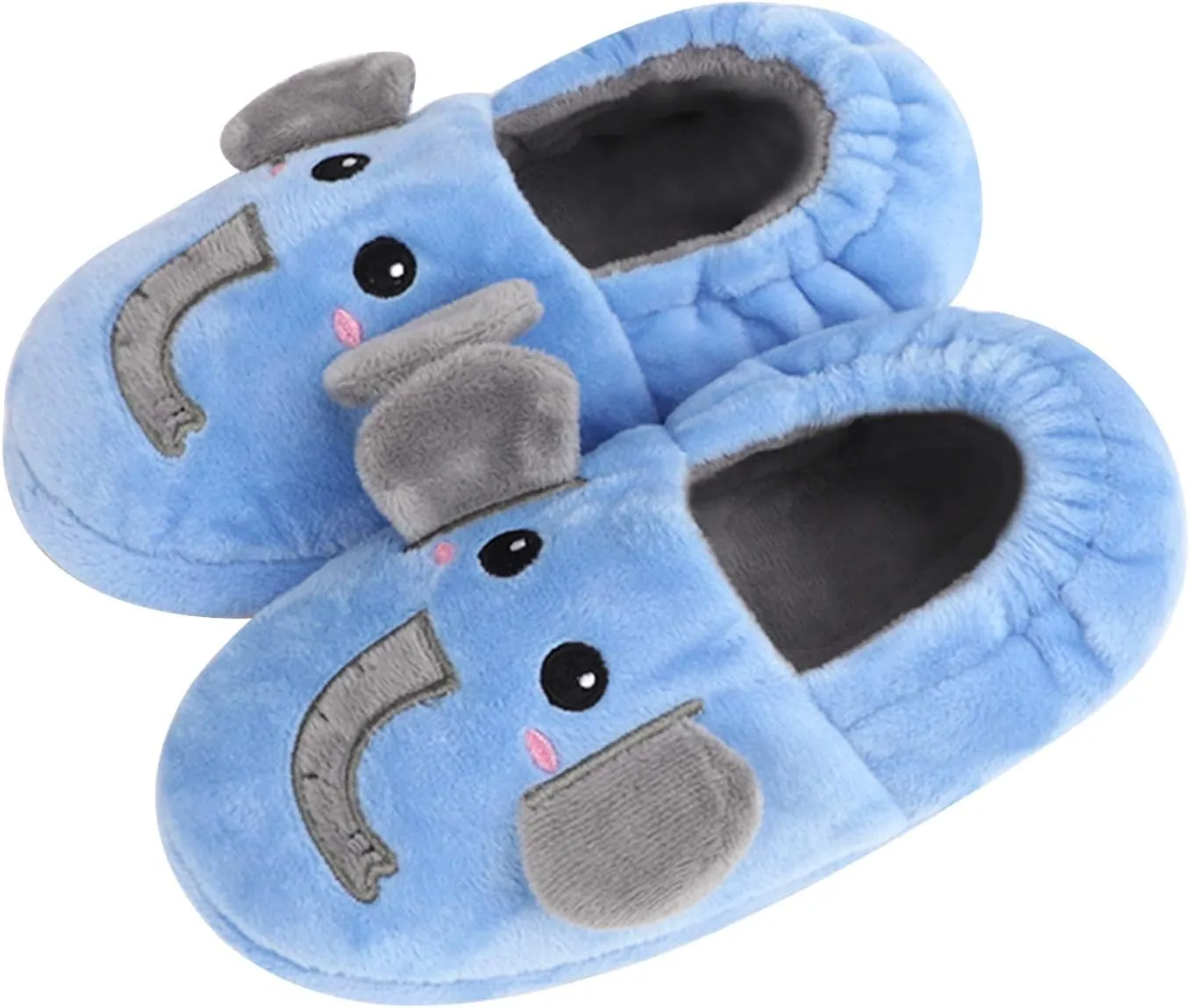 Toddlers Cute Cartoon House Slippers Boys Girls Warm Fuzzy Indoor Bedroom Shoes