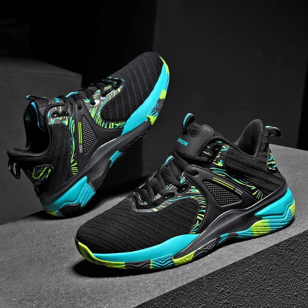 VAXAV Men's Sports Fly-Weaving Running Sneakers Basketball Shoes