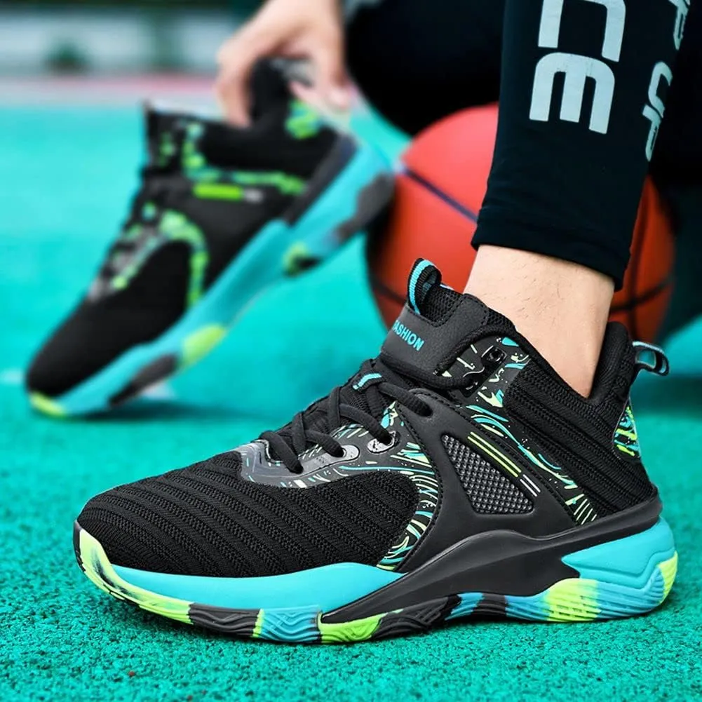 VAXAV Men's Sports Fly-Weaving Running Sneakers Basketball Shoes