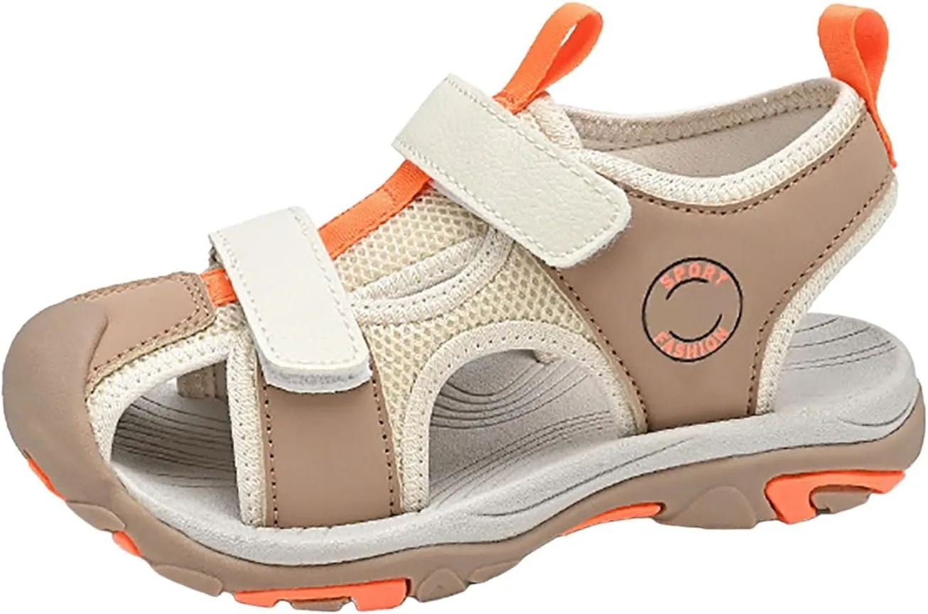 Walking Shoes for Boys Girls Boy Shoes Comfortable Soft Sole Closed Toe Sandals Fashionable Thick Sole Beach Sandals