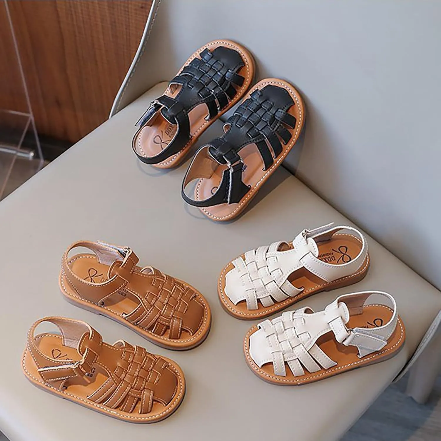 Women Baby Head Sandals Summer New Children Korean Version of The Shoes Little Girl Fashion Casual Sandals Toddler Girl