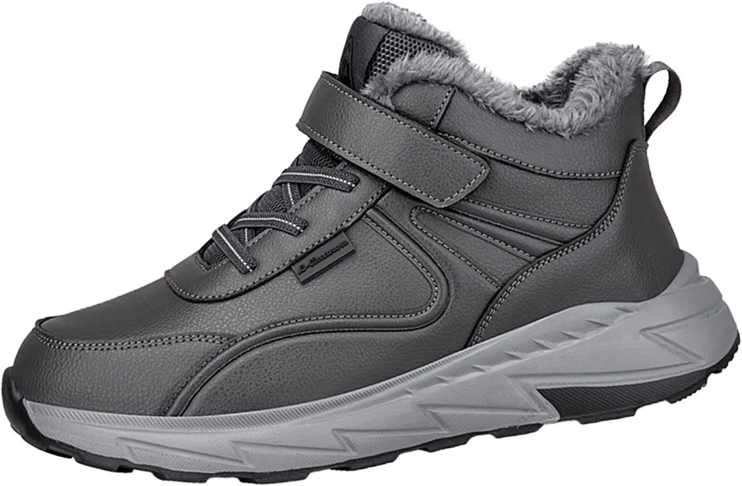Work Boots for Men Soft Toe Hiking Sneakers Shoes with Fur Lined Women Safety Shoes Wide Width Waterproof Platform Botas Slip Resistant Hike Grounded Footwear