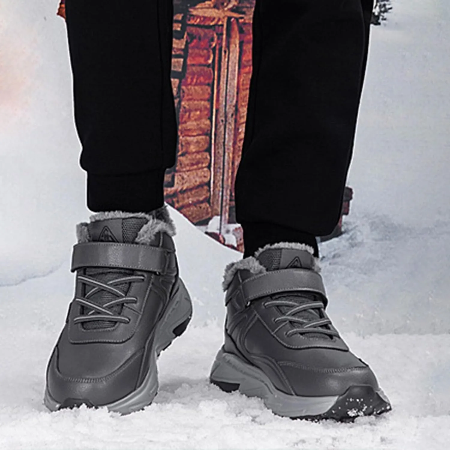 Work Boots for Men Soft Toe Hiking Sneakers Shoes with Fur Lined Women Safety Shoes Wide Width Waterproof Platform Botas Slip Resistant Hike Grounded Footwear